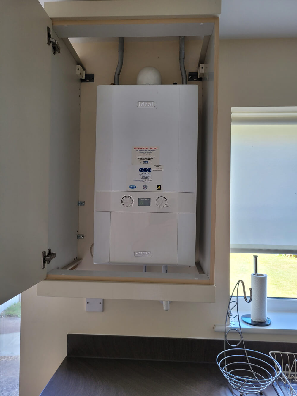 Boiler in West Heath Birmingham property Survey by David Simmonds Surveyor